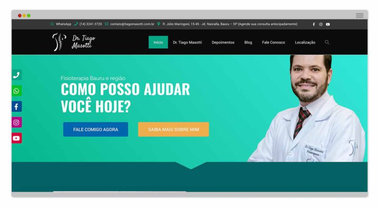 Criação de Site - Tiago Masotti
